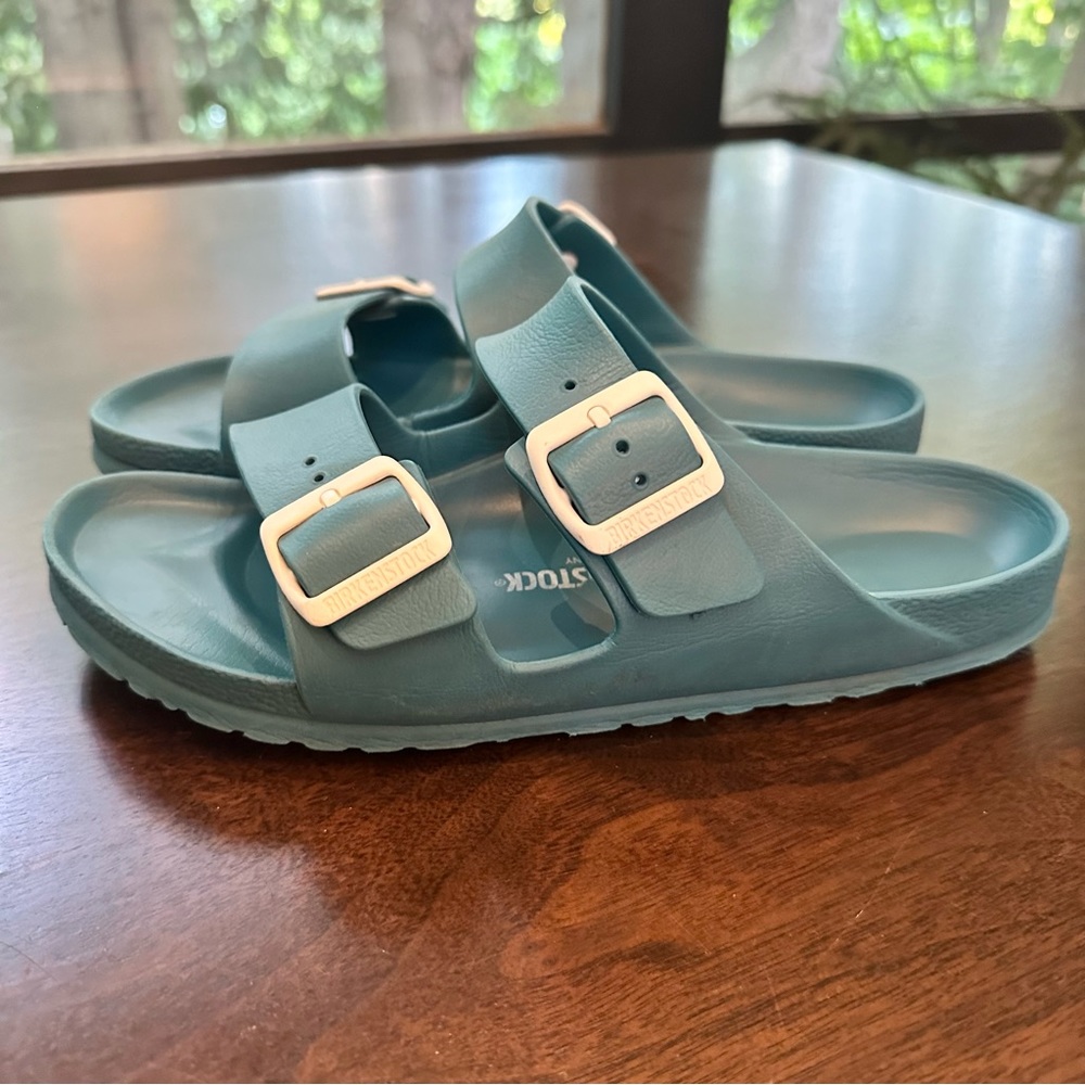 Birkenstock teal blue EVO waterproof sandals size 40 10
